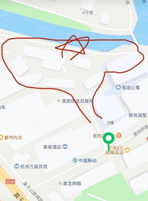 位置可以导航到直接过去，红圈内